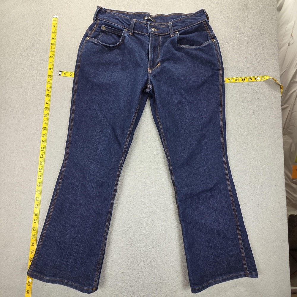 Origin Jeans Womens 32x30 Blue Dark Wash Regular Bootcut Stretch Made in USA